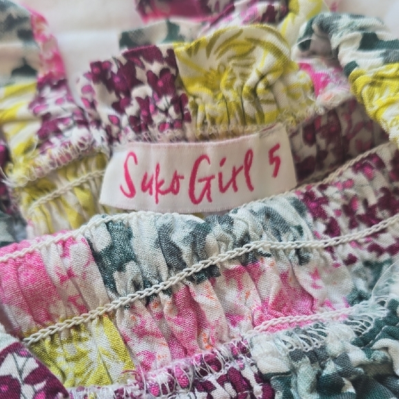 Floral Patchwork Kids Romper - Picture 3 of 6